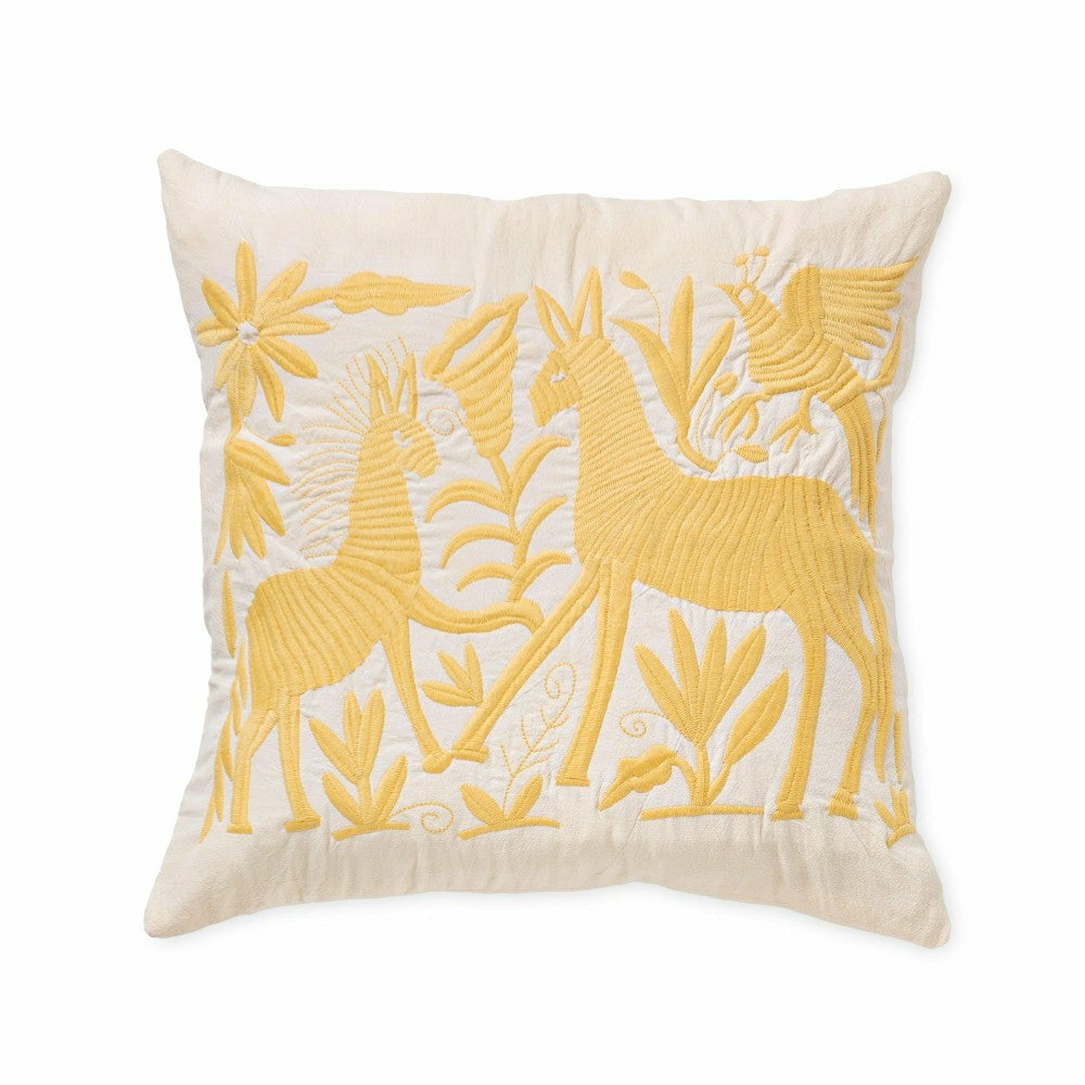 Embroirdered Tenangos Pillow Cover, 18" x 18" | Plow & Hearth