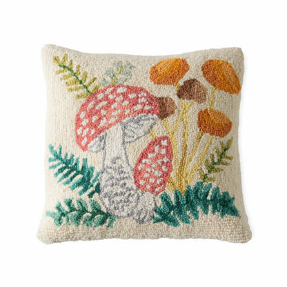 Mushroom & Fern Hook Pillow | Plow & Hearth