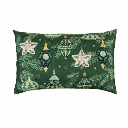 Shades of Emerald Throw Pillow Lumbar Pillow, 16"L x 10.5"H | Plow & Hearth