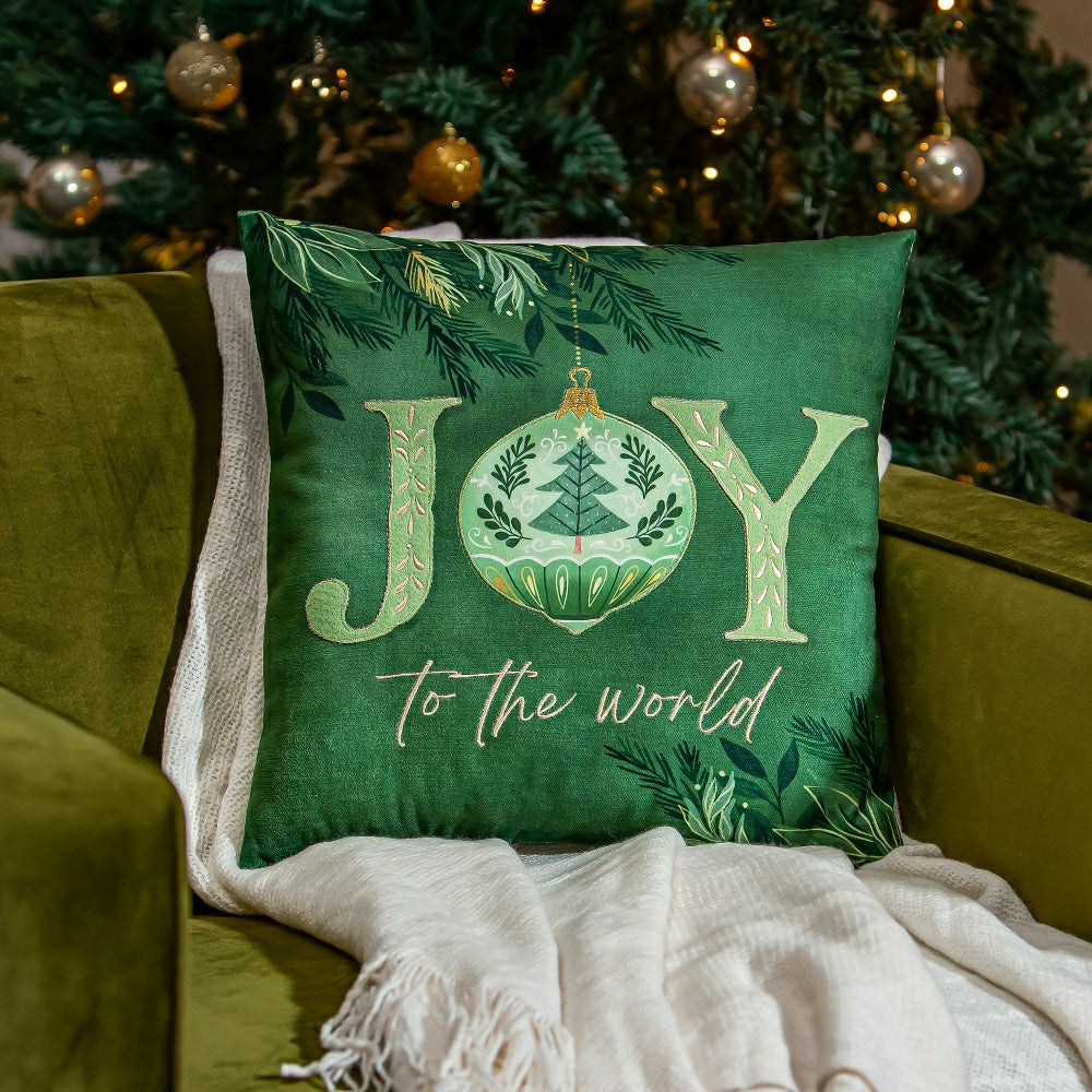 Shades of Emerald Throw Pillow Shades of Emerald Square Pillow, 16" | Plow & Hearth