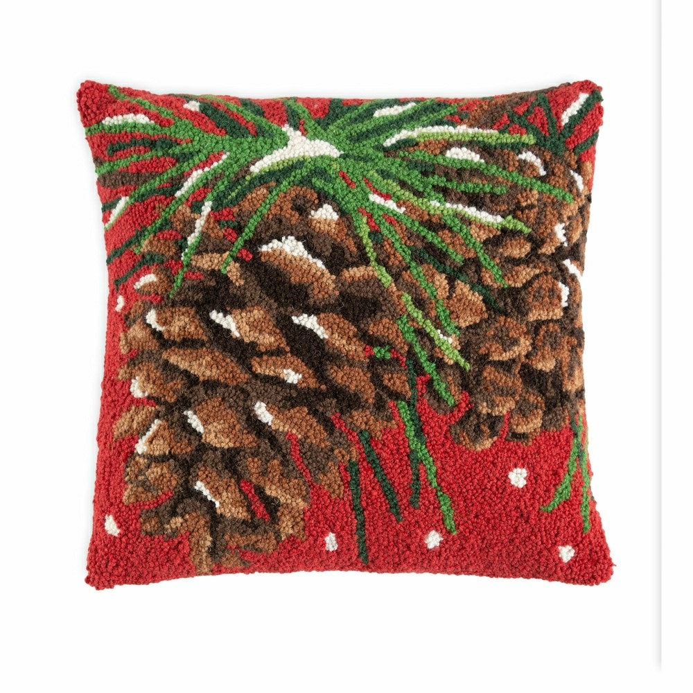 Snowy Pinecones Pillow | Plow & Hearth
