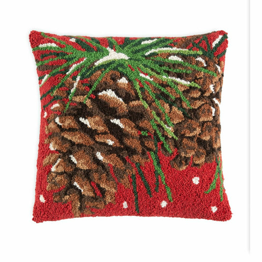 Snowy Pinecones Pillow | Plow & Hearth