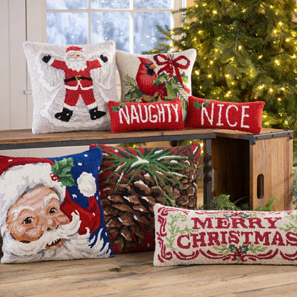 Snowy Pinecones Pillow | Plow & Hearth