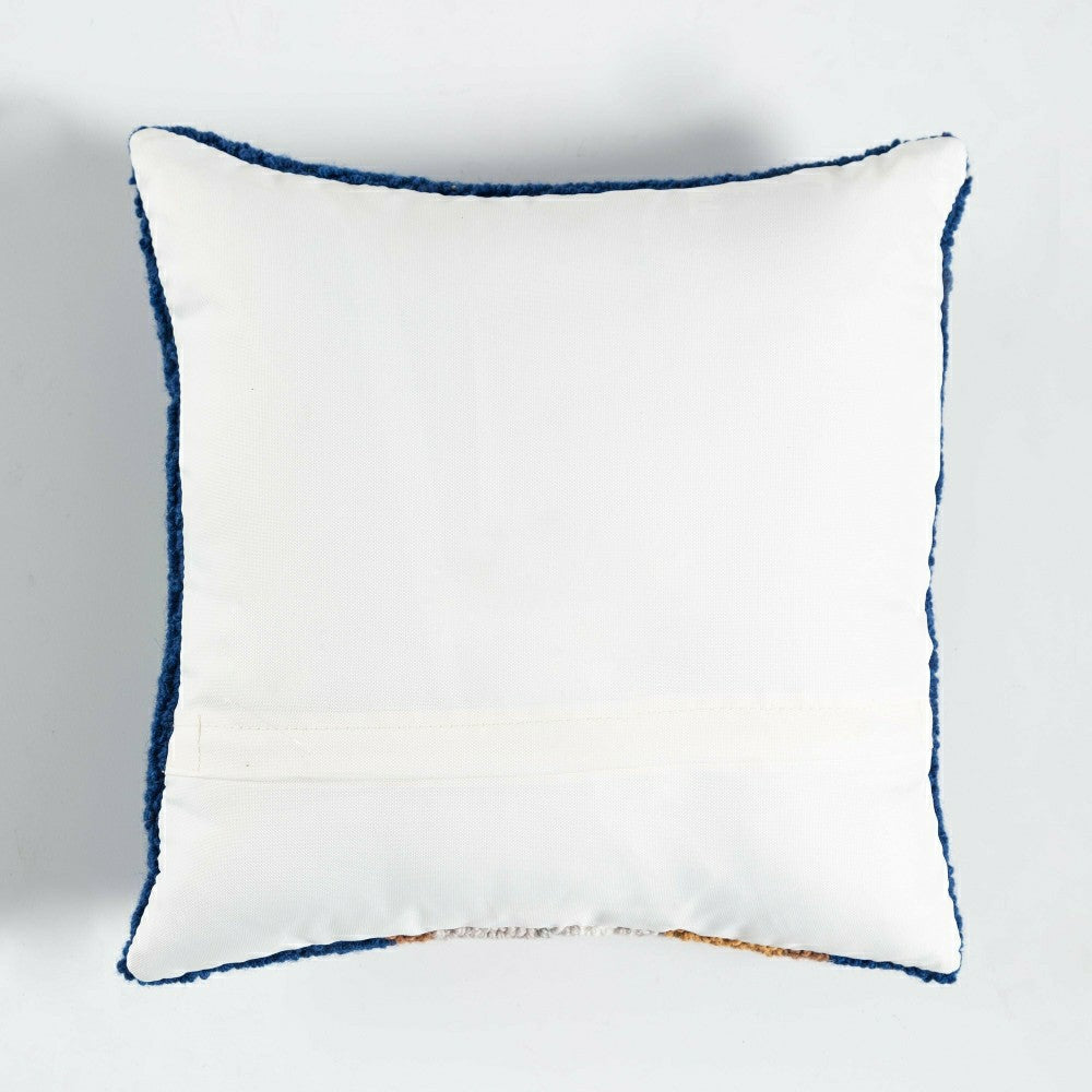 Holiday Beagle with Knit Hat Hand-Hooked Wool Throw Pillow | Plow & Hearth