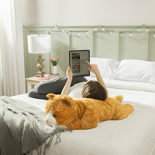 Plush 36" Soft Fur Animal Body Pillow | Plow & Hearth