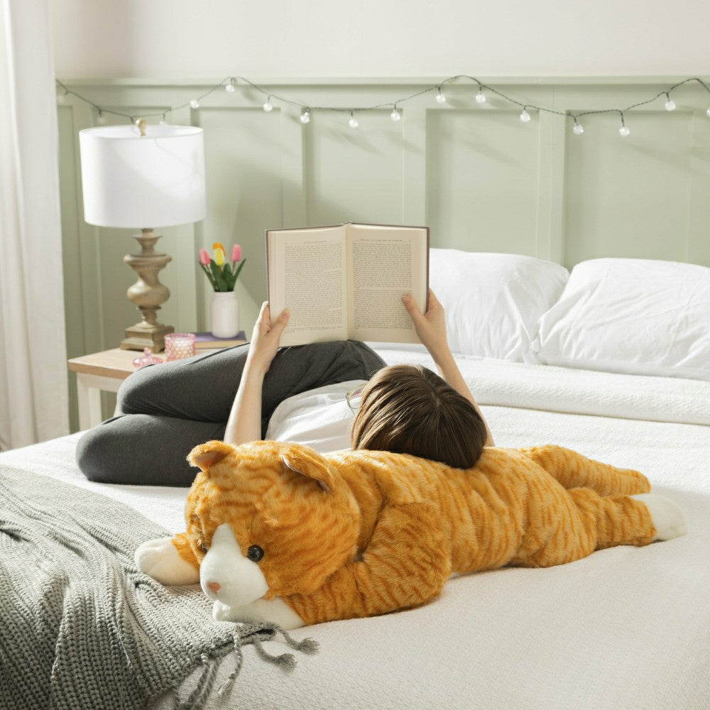 Plush 36" Soft Fur Animal Body Pillow | Plow & Hearth