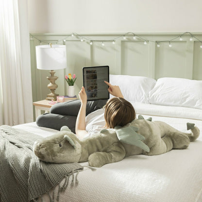 Plush 36" Soft Fur Animal Body Pillow | Plow & Hearth