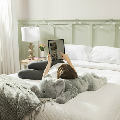 Plush 36" Soft Fur Animal Body Pillow | Plow & Hearth