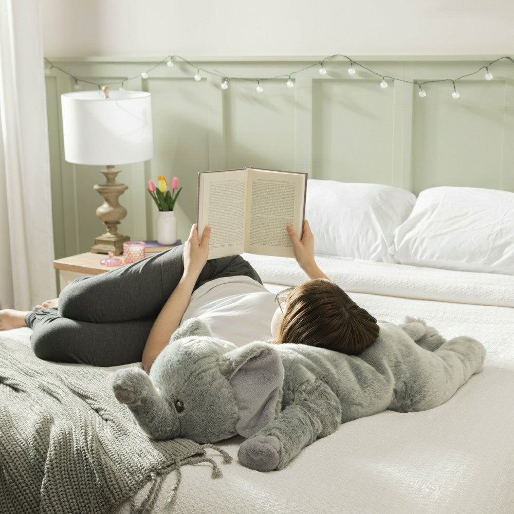 Plush 36" Soft Fur Animal Body Pillow | Plow & Hearth