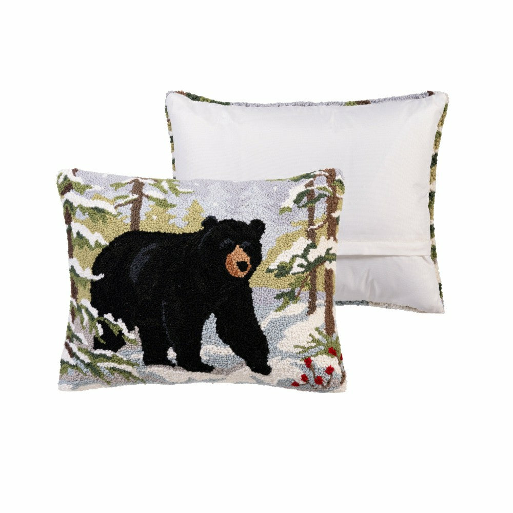Snow Bear Hook Pillow | Plow & Hearth