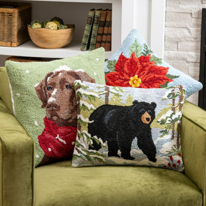 Snow Bear Hook Pillow | Plow & Hearth