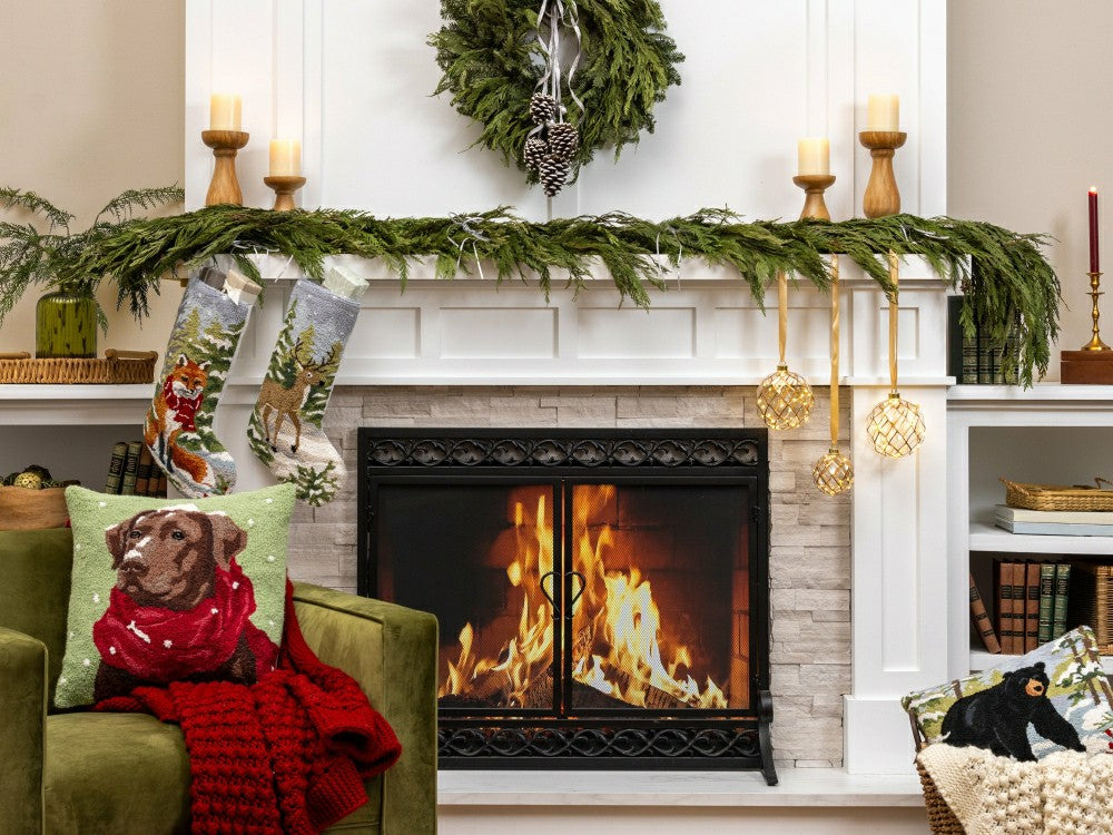 Snow Bear Hook Pillow | Plow & Hearth