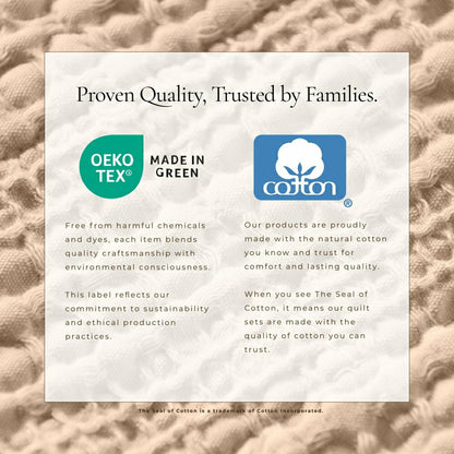 Cotton Honeycomb Waffle Garment Washed Quilt Set | Plow & Hearth