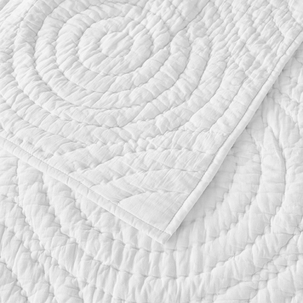 Halo Cotton Voile Hand Stitched Quilt Set | Plow & Hearth