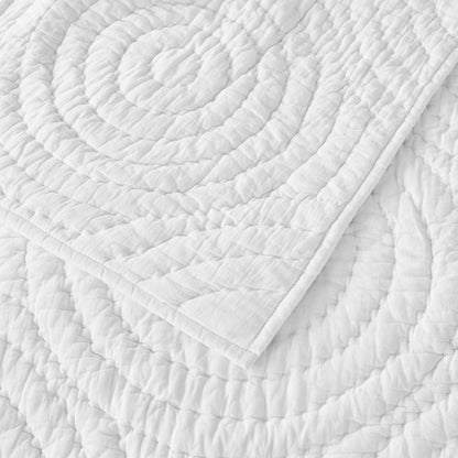 Halo Cotton Voile Hand Stitched Quilt Set | Plow & Hearth