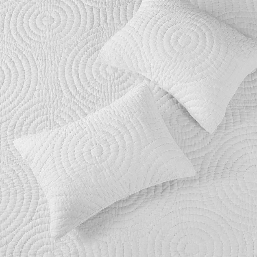 Halo Cotton Voile Hand Stitched Quilt Set | Plow & Hearth