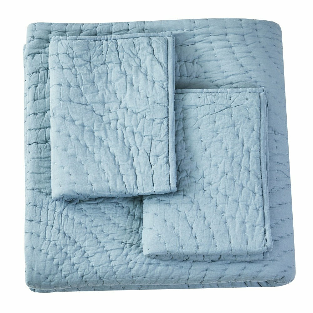 Halo Cotton Voile Hand Stitched Quilt Set | Plow & Hearth