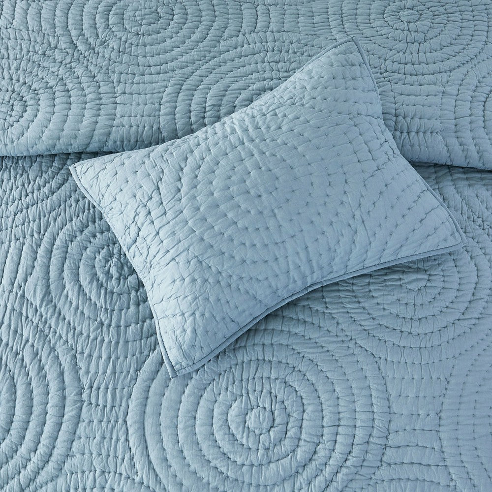 Halo Cotton Voile Hand Stitched Quilt Set | Plow & Hearth