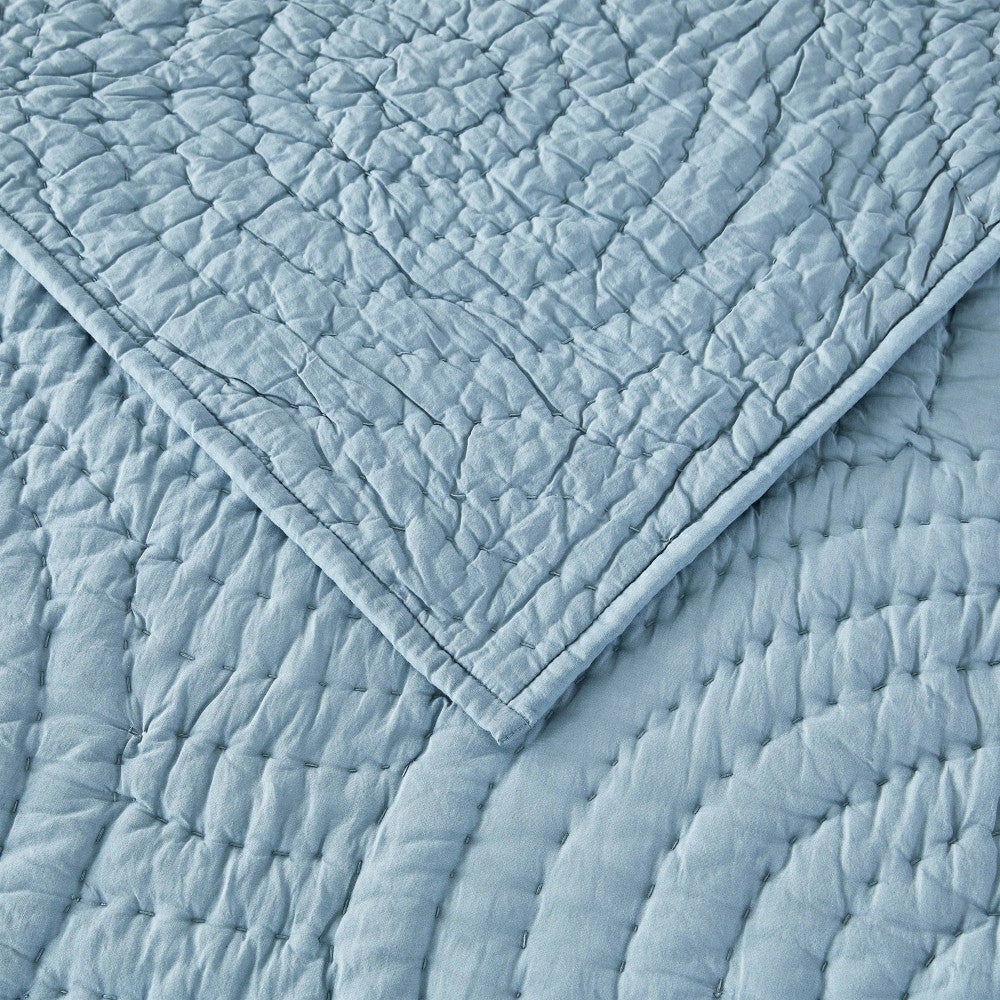 Halo Cotton Voile Hand Stitched Quilt Set | Plow & Hearth