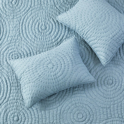 Halo Cotton Voile Hand Stitched Quilt Set | Plow & Hearth
