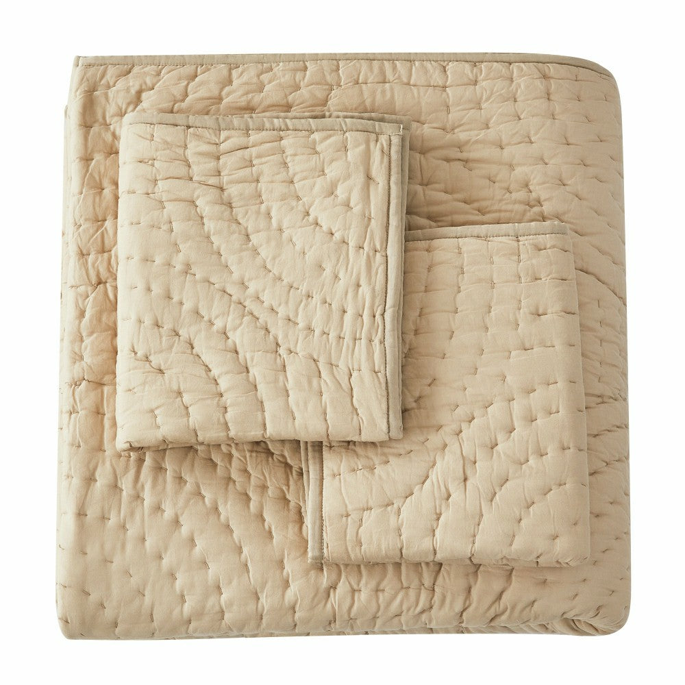 Halo Cotton Voile Hand Stitched Quilt Set | Plow & Hearth