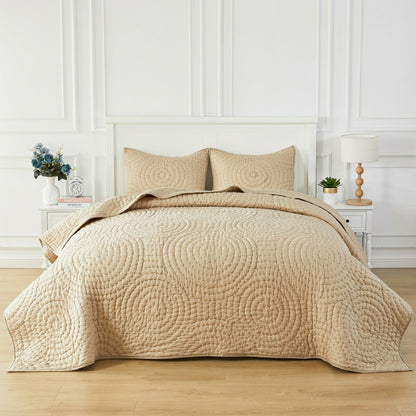 Halo Cotton Voile Hand Stitched Quilt Set | Plow & Hearth