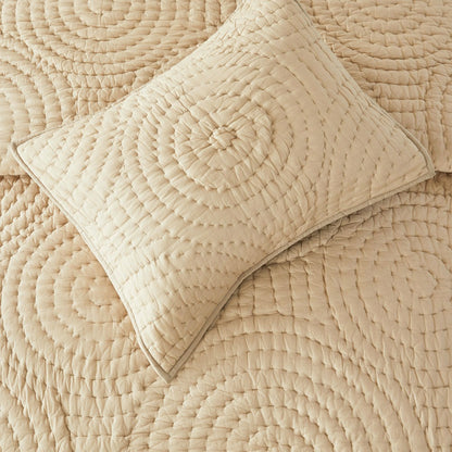 Halo Cotton Voile Hand Stitched Quilt Set | Plow & Hearth
