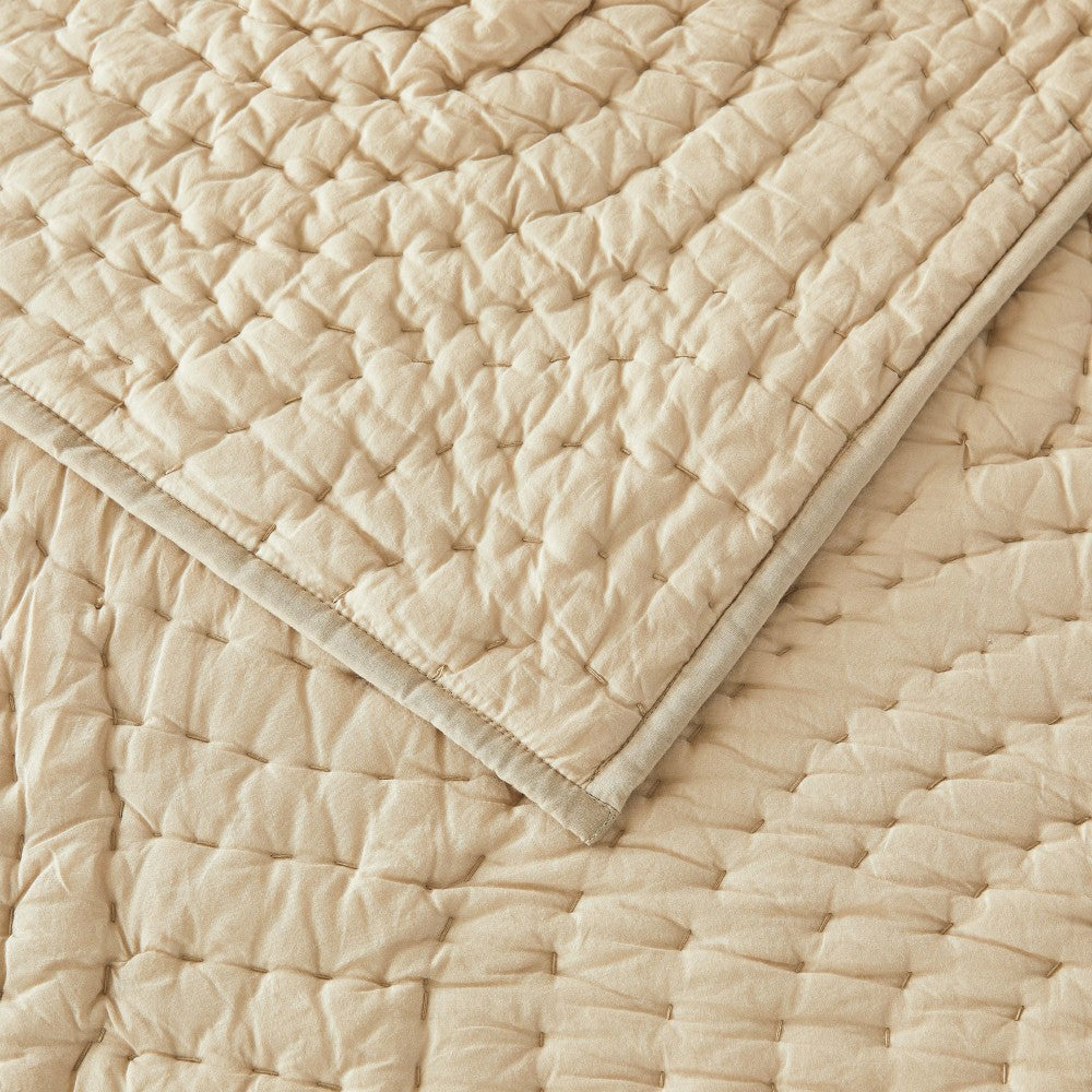 Halo Cotton Voile Hand Stitched Quilt Set | Plow & Hearth