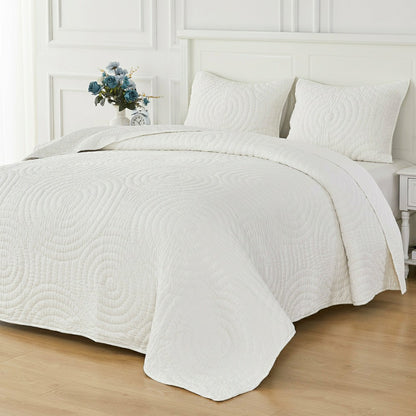 Halo Cotton Voile Hand Stitched Quilt Set | Plow & Hearth