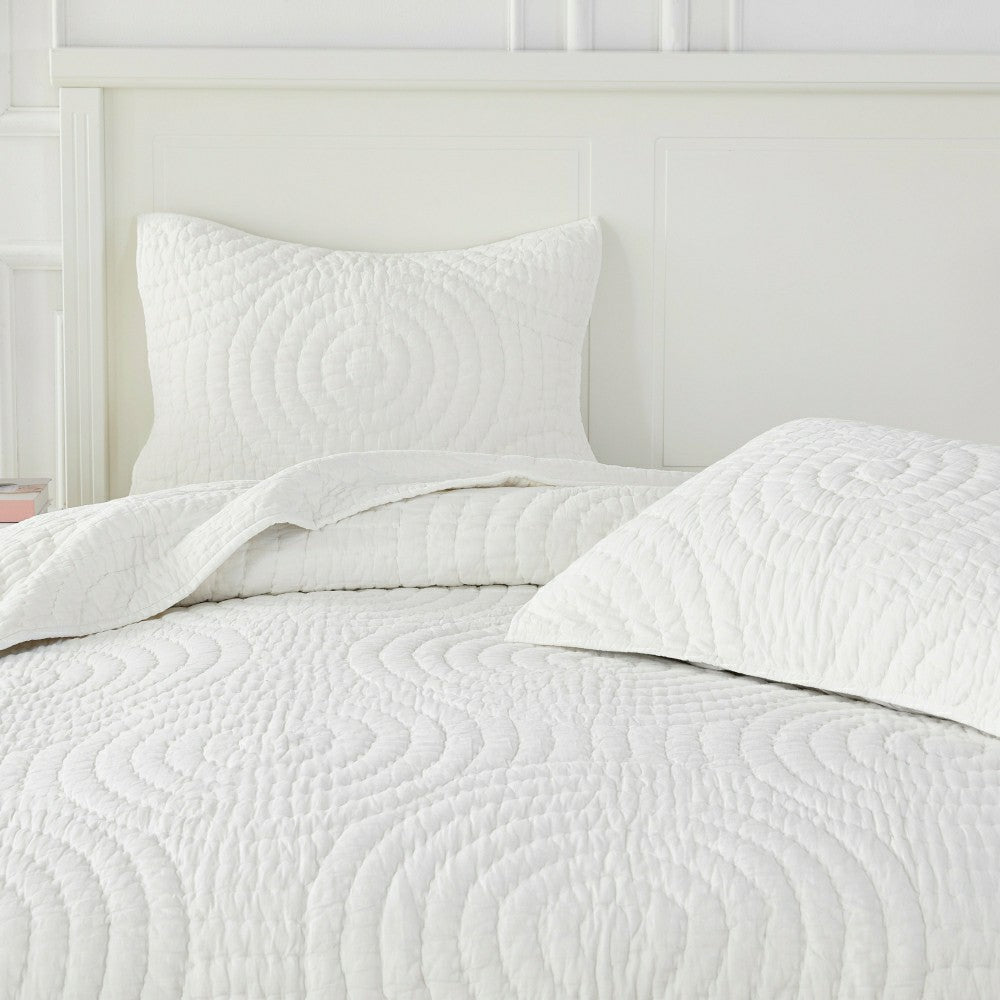 Halo Cotton Voile Hand Stitched Quilt Set | Plow & Hearth