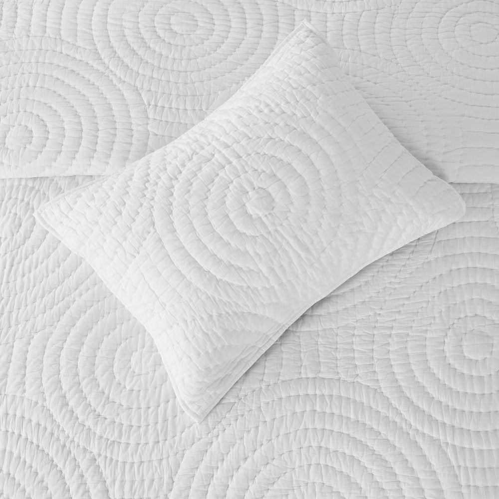 Halo Cotton Voile Hand Stitched Quilt Set | Plow & Hearth
