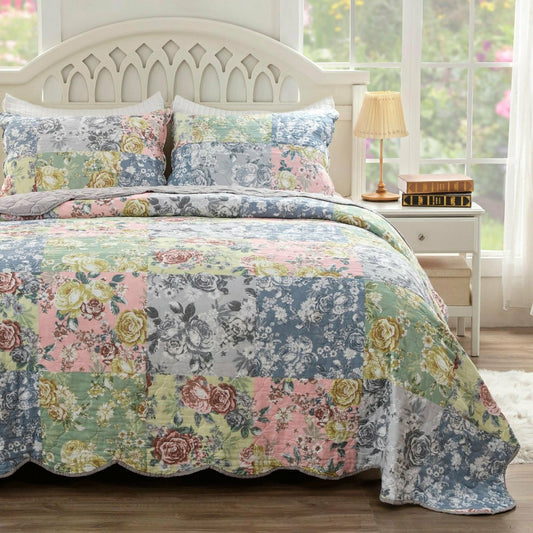 Deborah Quilted Bedding Set, King | Plow & Hearth