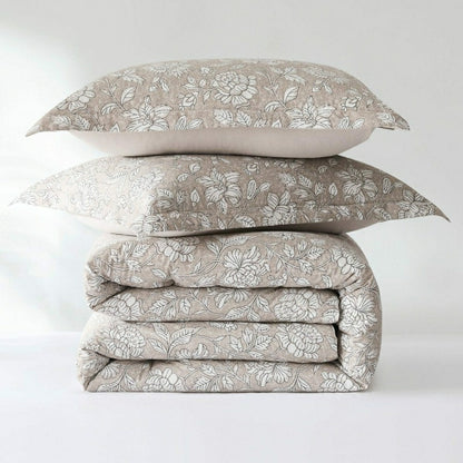Zara Floral Block Cotton Comforter 8Pc Set | Plow & Hearth