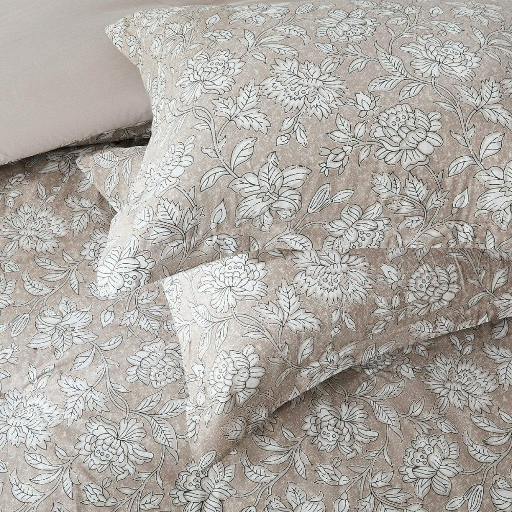Zara Floral Block Cotton Comforter 8Pc Set | Plow & Hearth