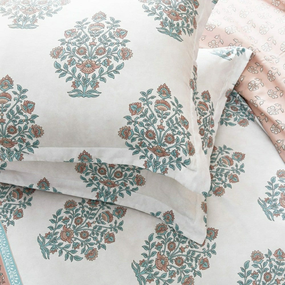 Sofia Flower Block Bouquet Comforter 5Pc Set | Plow & Hearth