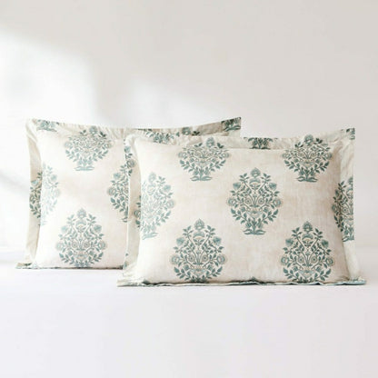 Sofia Flower Block Bouquet Cotton Comforter Set | Plow & Hearth
