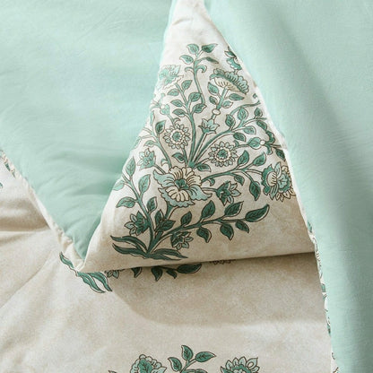Sofia Flower Block Bouquet Cotton Comforter Set | Plow & Hearth