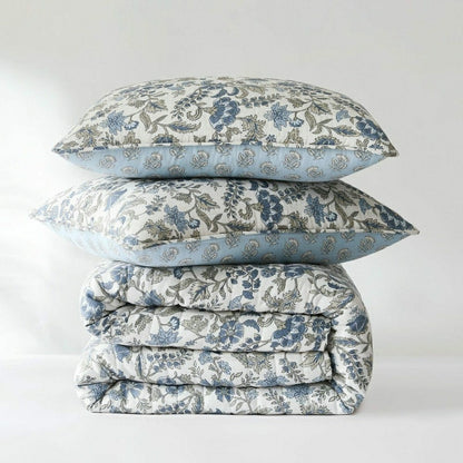 Lillian Block Print Reversible Quilt 6 Set | Plow & Hearth