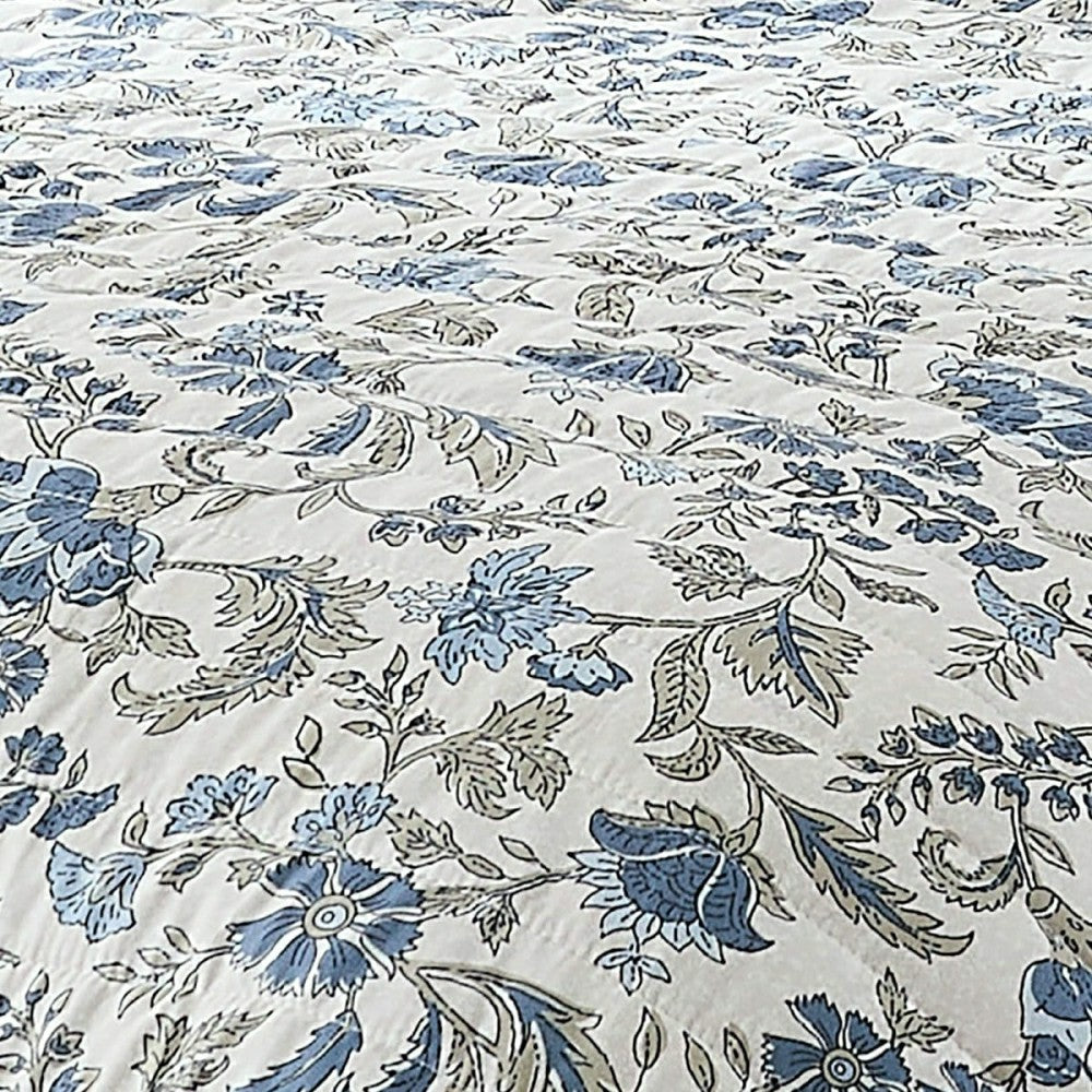 Lillian Block Print Reversible Quilt 6 Set | Plow & Hearth