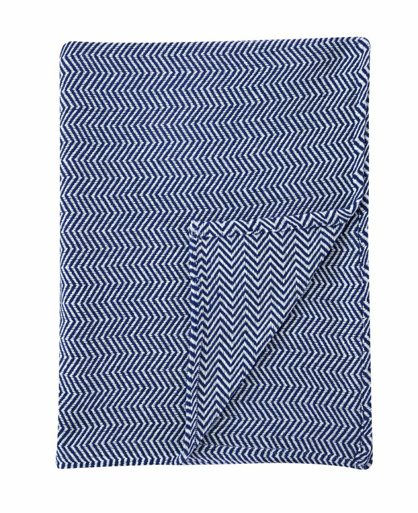 Herringbone Cotton Blanket | Plow & Hearth