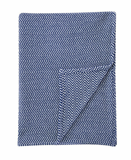 Herringbone Cotton Blanket | Plow & Hearth
