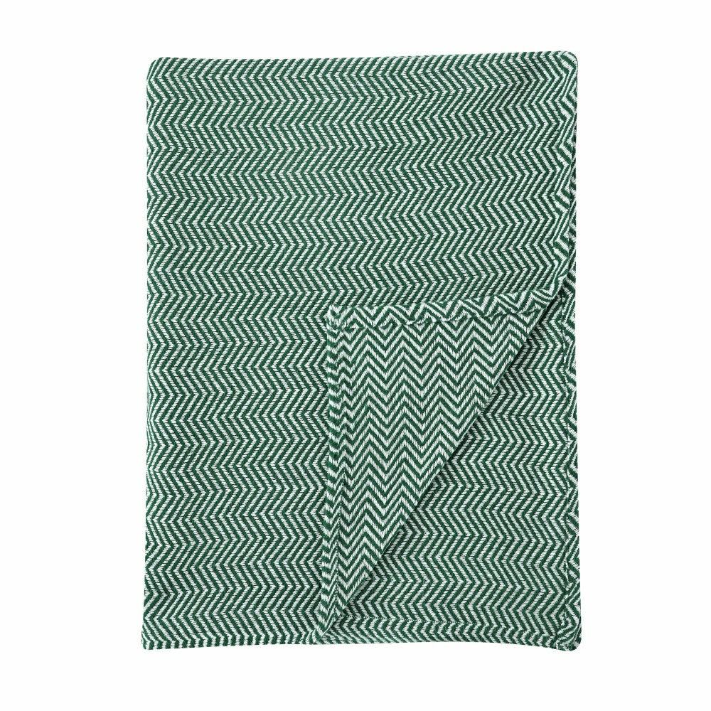 Herringbone Cotton Blanket | Plow & Hearth