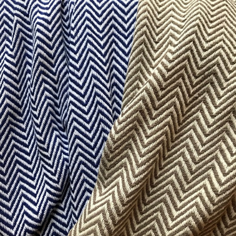 Herringbone Cotton Blanket | Plow & Hearth