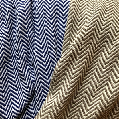 Herringbone Cotton Blanket | Plow & Hearth
