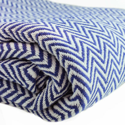 Herringbone Cotton Blanket | Plow & Hearth