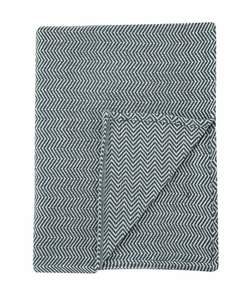 Herringbone Cotton Blanket | Plow & Hearth