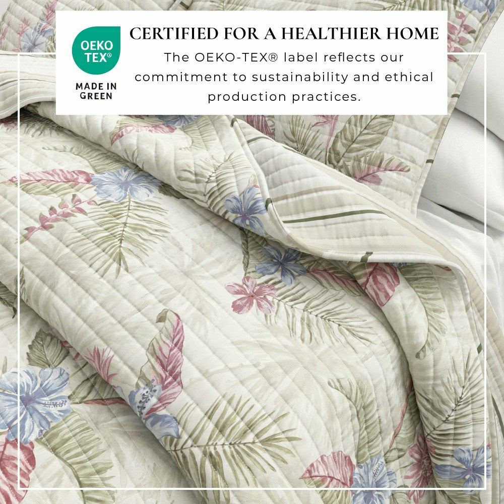 Mendocino Floral Printed Cotton Quilt Set | Plow & Hearth
