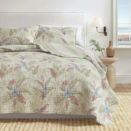 Mendocino Floral Printed Cotton Quilt Set | Plow & Hearth