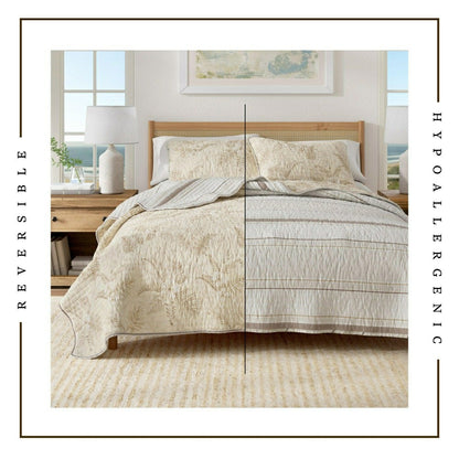 Mendocino Floral Printed Cotton Quilt Set | Plow & Hearth