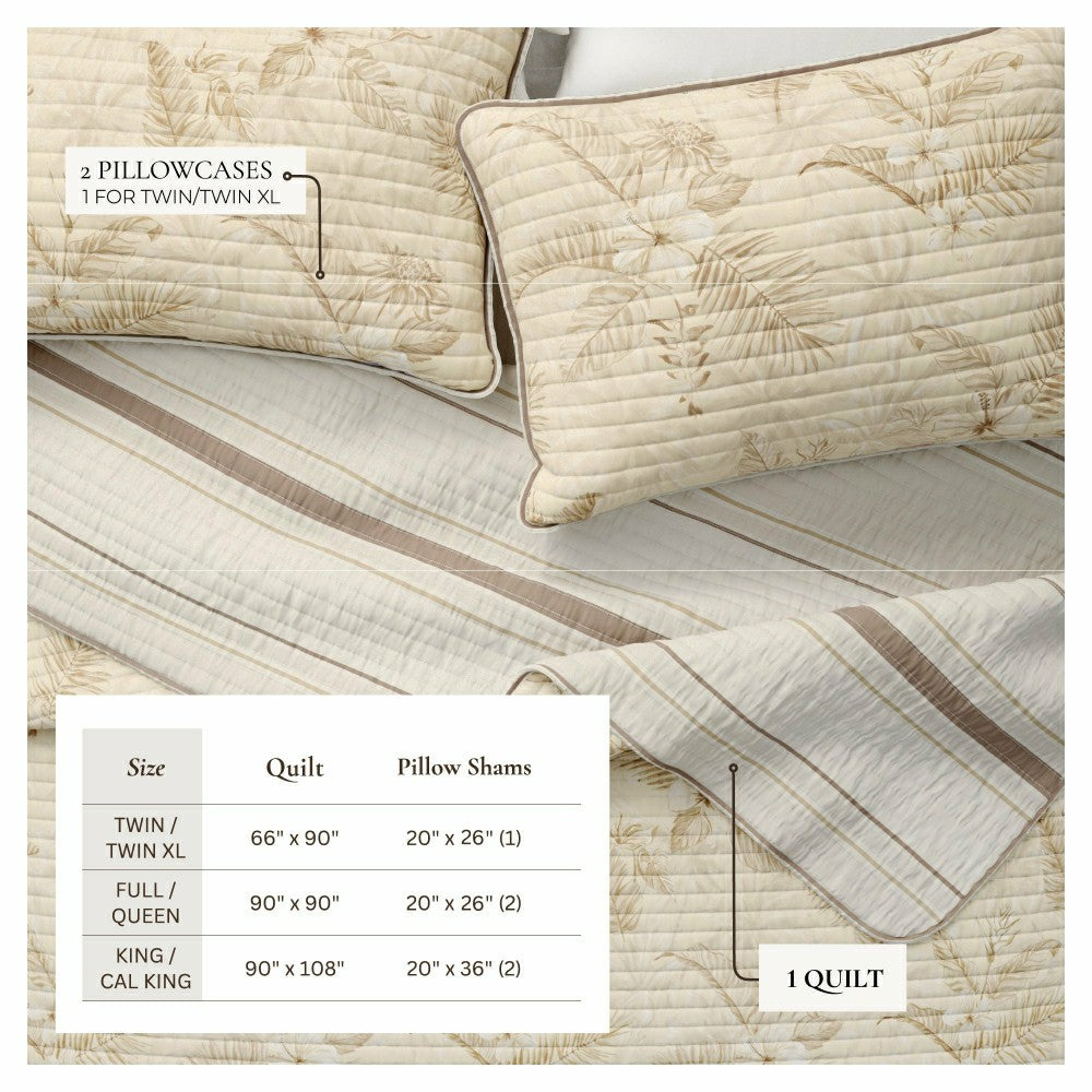 Mendocino Floral Printed Cotton Quilt Set | Plow & Hearth